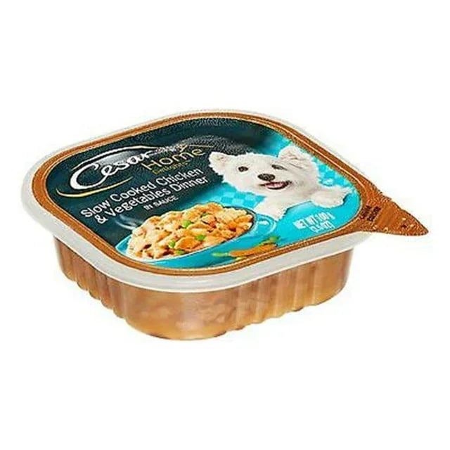 Cesar Home Delights Chicken & Veggies Wet Dog Food, 3.5oz (Pack of 2) - Exotic Pro