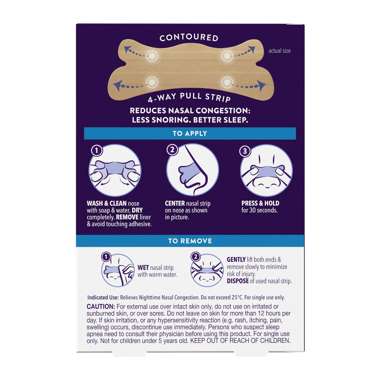 Vicks ZzzQuil Ultra Anti-Snoring Nasal Strips, Tan, Unscented, 26 Ct - Exotic Pro