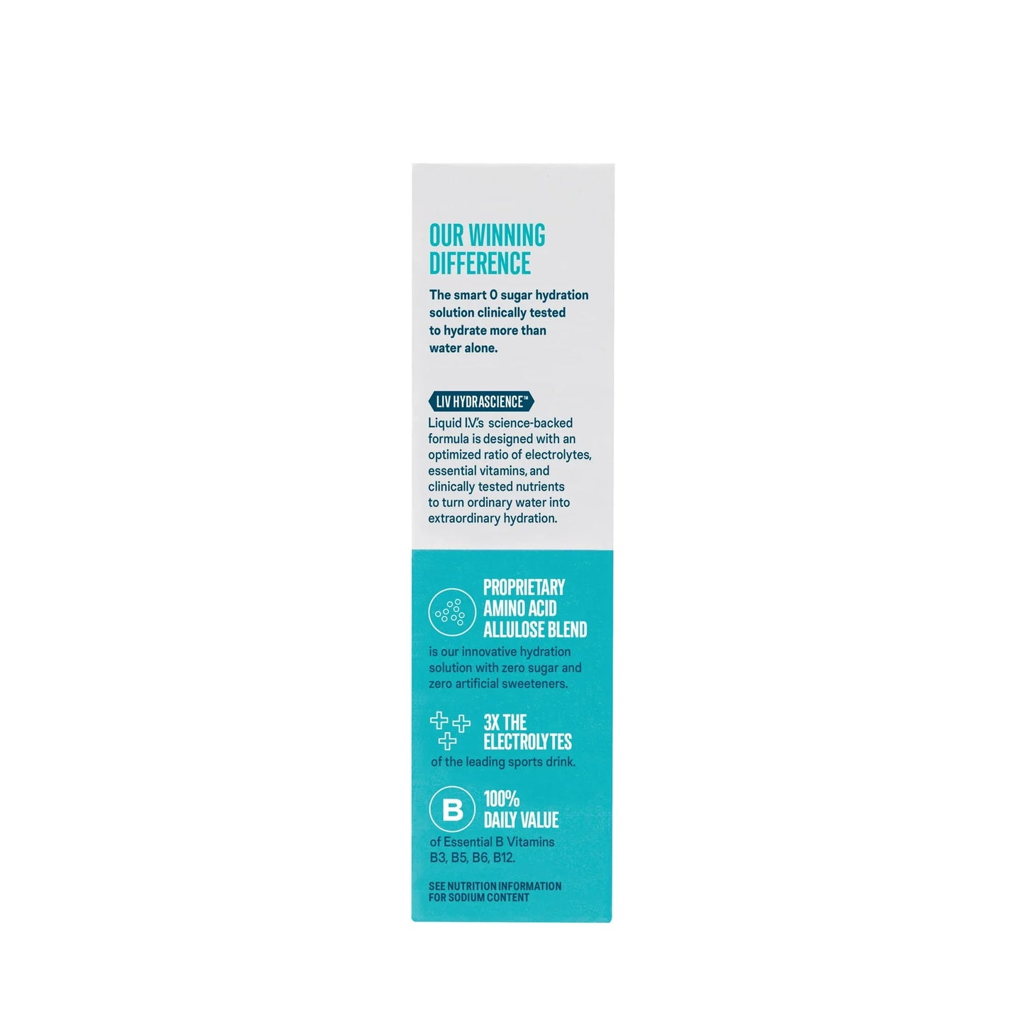 Liquid I.V. Sugar-Free Lemon Lime Hydration Multiplier Drink Mix | 6 Packets - Exotic Pro