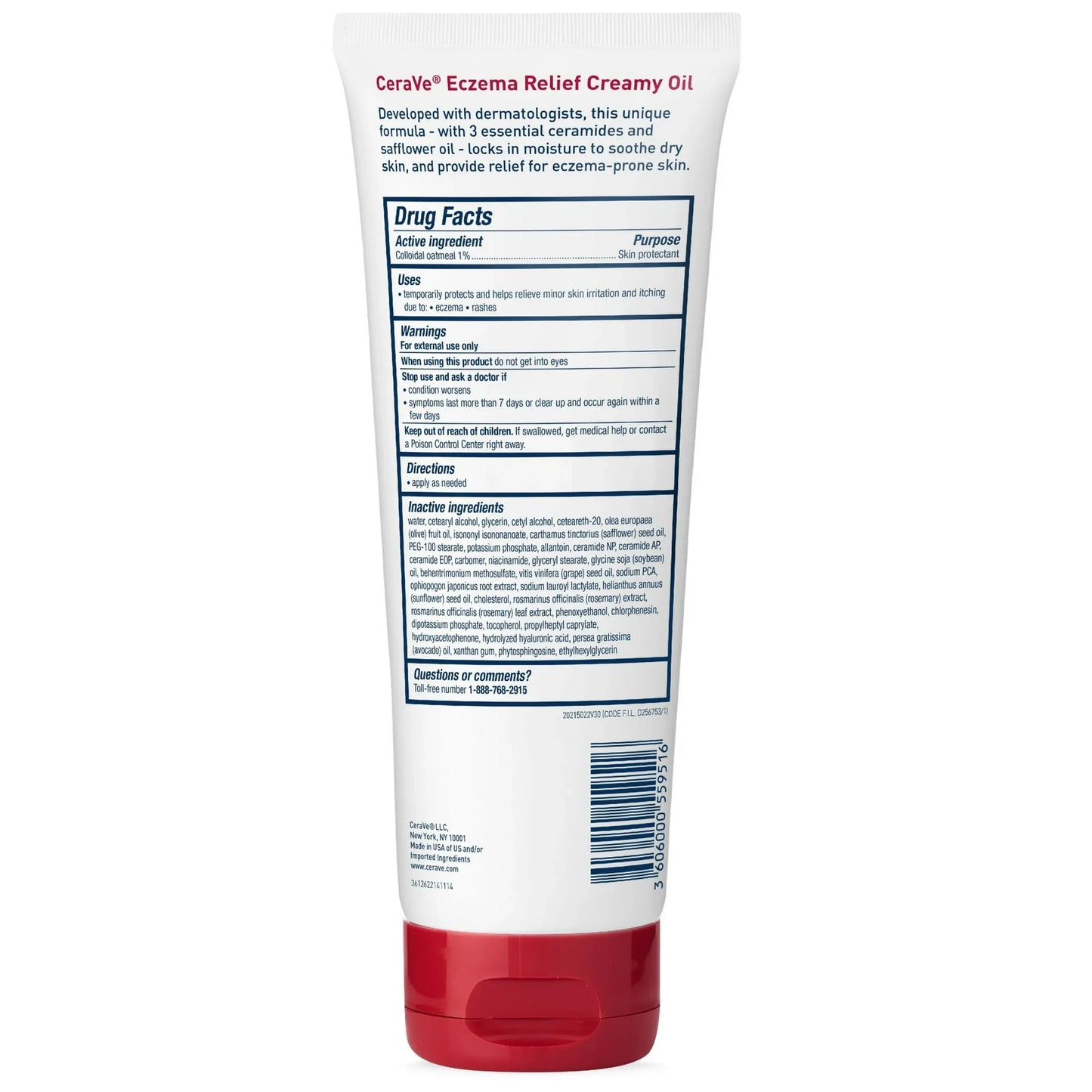 CeraVe Eczema Creamy Oil for Dry & Itchy Skin Relief, 8 oz - Exotic Pro