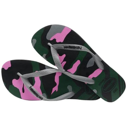 Havaianas Women's Camo Flip Flops Sz 6/7 – Comfy Casual Beach Sandals - Exotic Pro