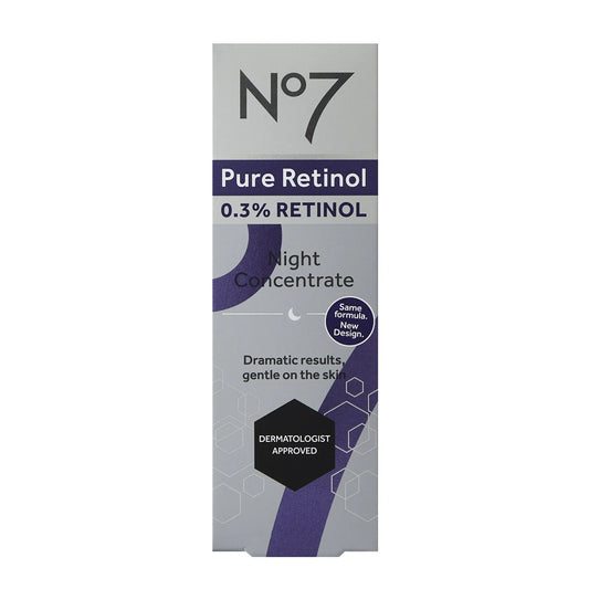 No7 Pure Retinol 0.3% Night Concentrate, 1 fl oz - Exotic Pro