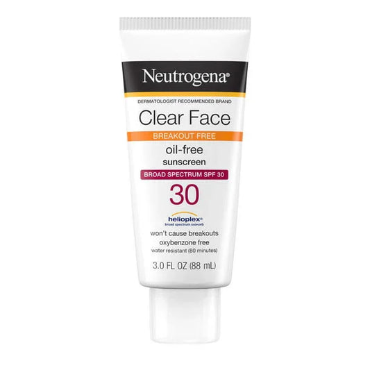 Neutrogena Clear Face Liquid Lotion Sunscreen with SPF 30, 3 fl. oz - Exotic Pro