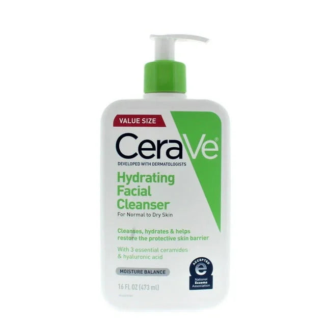 CeraVe Hydrating Facial Cleanser for Normal to Dry Skin 16oz/473ml - Exotic Pro
