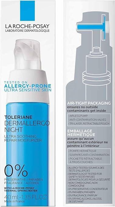 La Roche-Posay Toleriane Ultra Night Facial Moisturizers - 1.35 fl oz - Exotic Pro