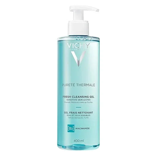 Vichy Purete Thermale Fresh Cleansing Gel Face Skin Eyes 13.52 Oz 400 mL LARGE - Exotic Pro