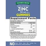 Zinc Gummies | 50mg | 60 count | Vegan, Non-GMO & Gluten Free Supplement | Mixed Berry Flavor | by Natures Truth - Exotic Pro