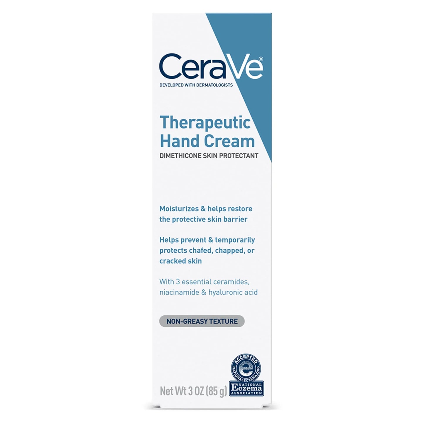 CeraVe Therapeutic Hand Cream Hyaluronic Acid Non-Greasy 3 oz - Exotic Pro