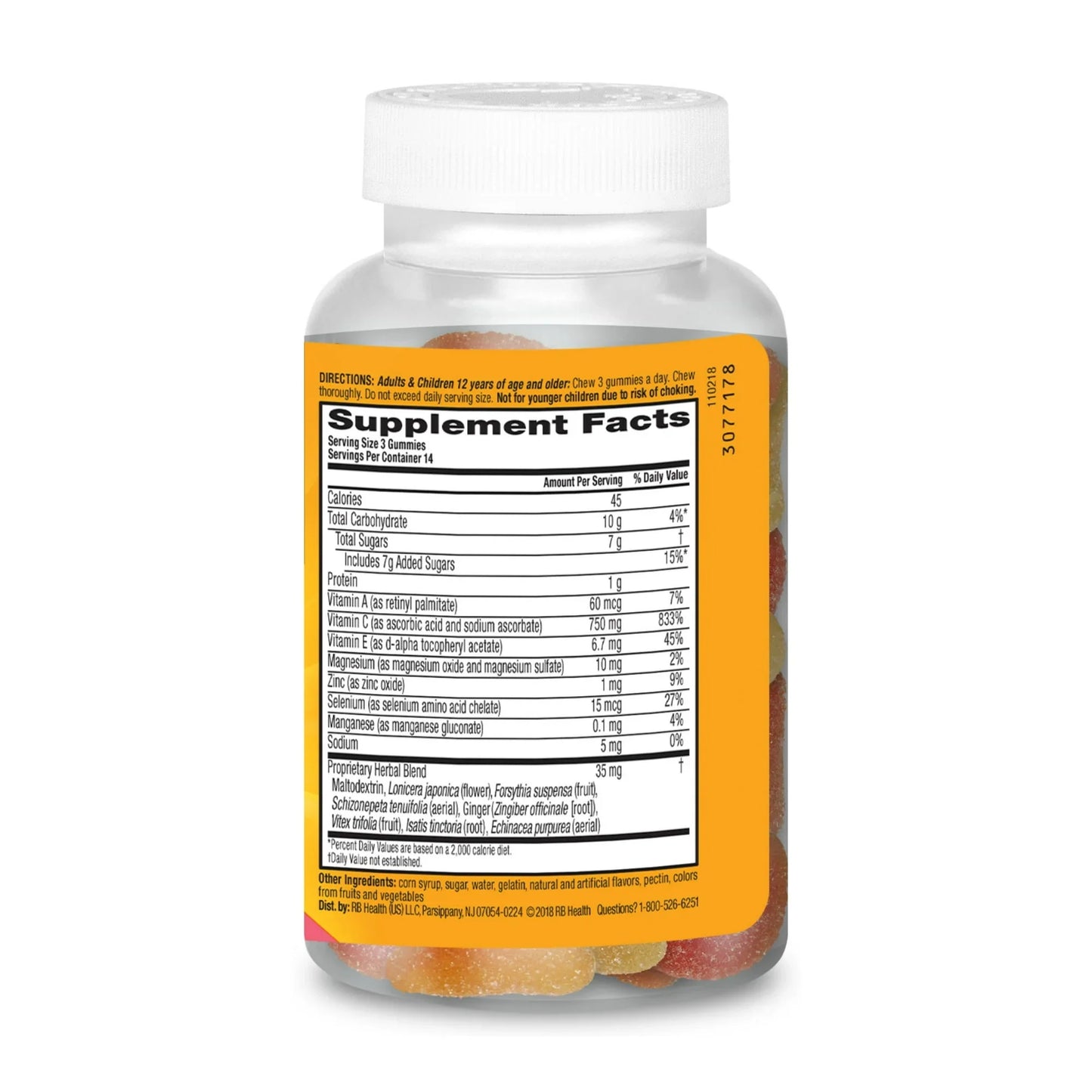 Airborne Immune Support Gummies with 750mg Vitamin C – 42 Count - Exotic Pro