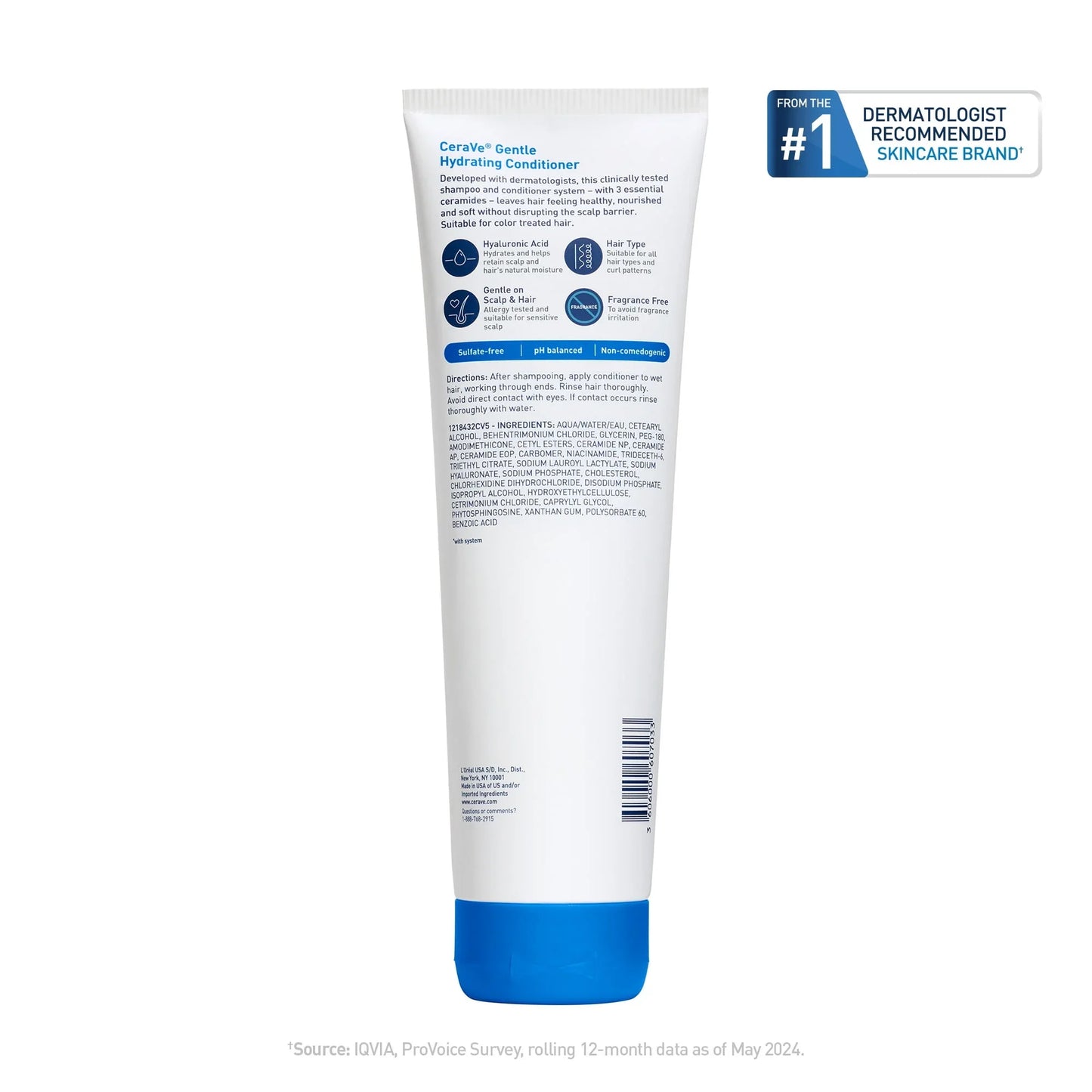 CeraVe Gentle Hydrating Conditioner – 9 oz, Fragrance-Free for All Hair Types - Exotic Pro