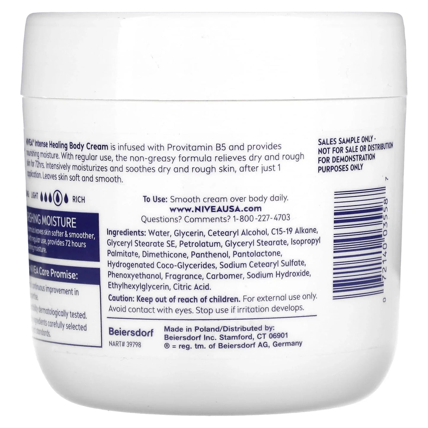 NIVEA Intense Healing Body Cream 13.5 oz | Moisturizer for Very Dry Skin - Exotic Pro