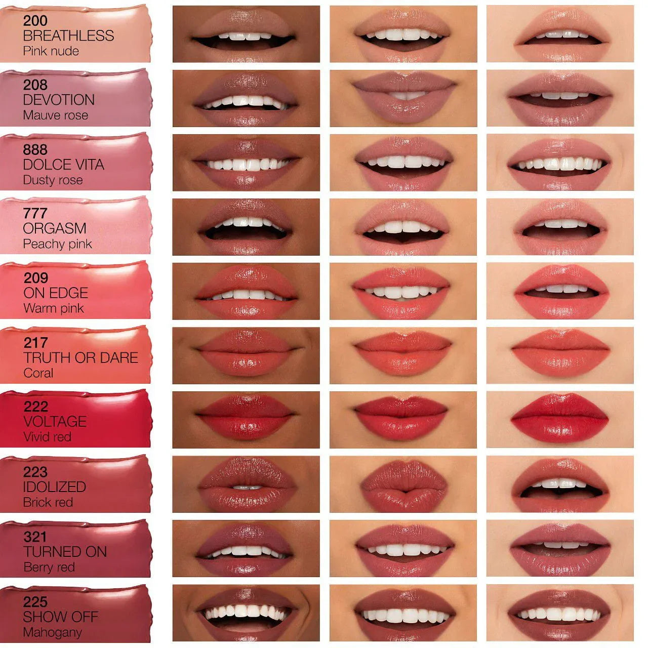 NARS Afterglow Shine Lipstick - Wild Ride | Hydrating Bold Pink 0.05 oz - Exotic Pro