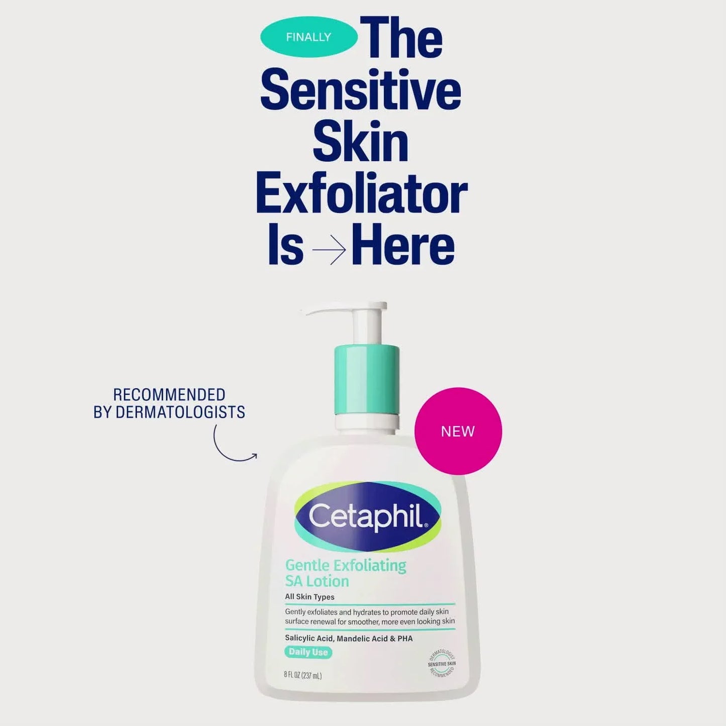 Cetaphil Exfoliating Salicylic Acid Lotion for Smooth Skin - 8 oz - Exotic Pro
