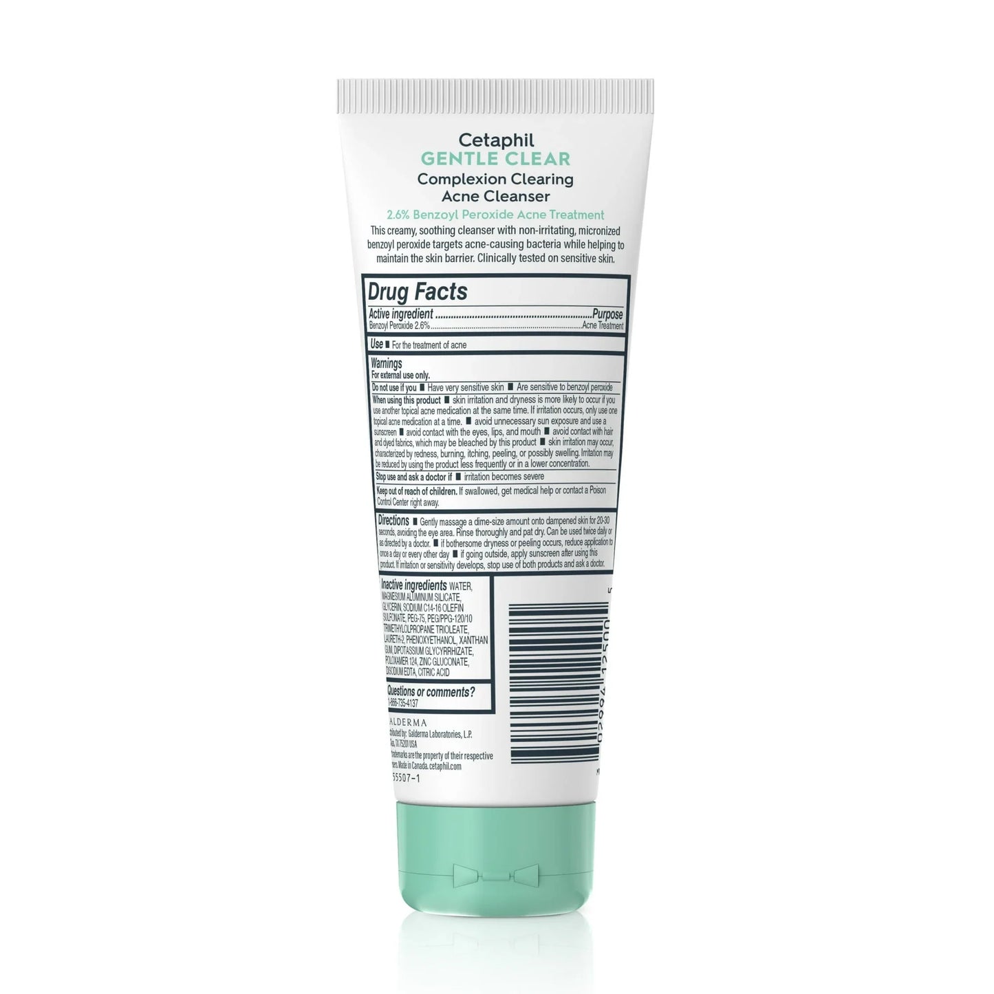 Cetaphil Gentle Clear BPO Acne Cleanser for Sensitive Skin, 4.2 oz - Exotic Pro