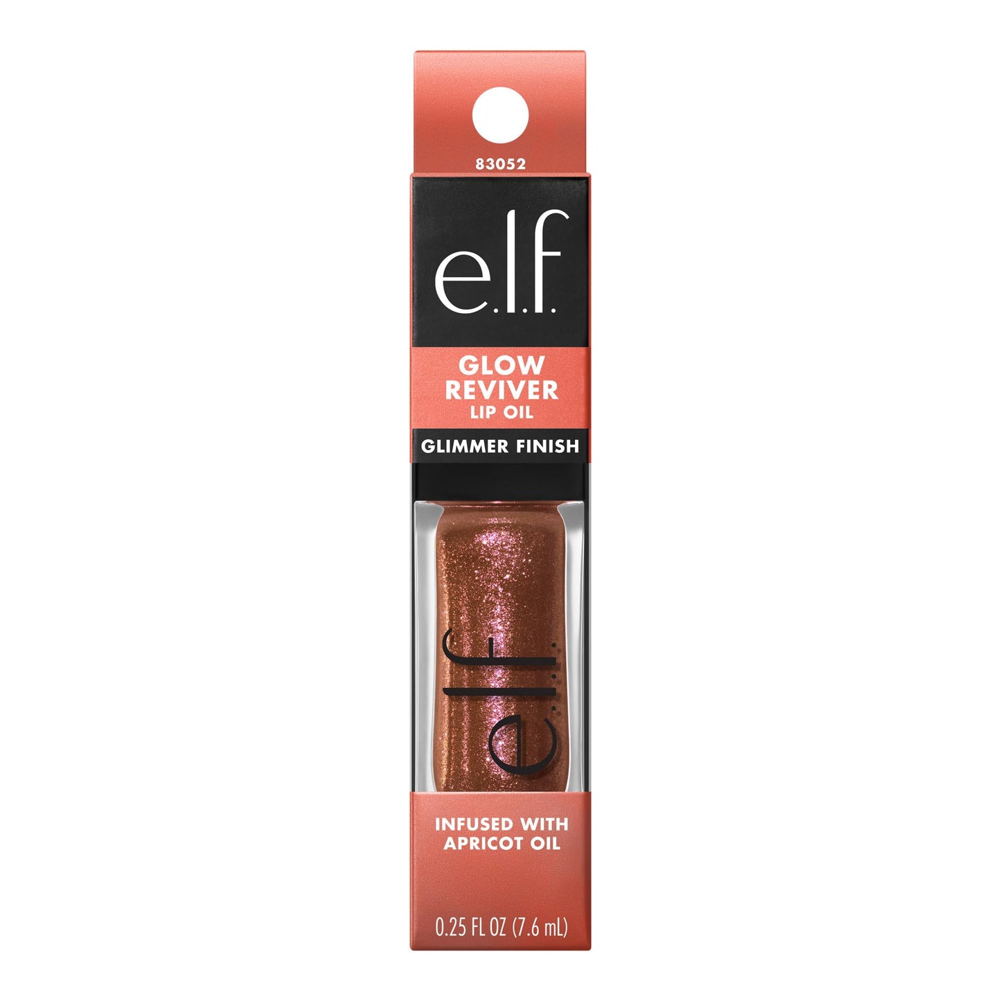 e.l.f. Glow Reviver Lip Oil – Chocoluxe | Shimmer Gloss with Deep Tint