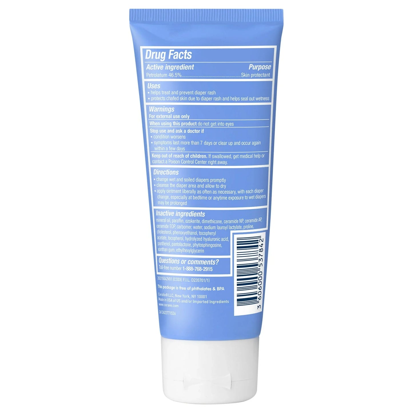 CeraVe Baby Healing Ointment for Diaper Rash & Dry Skin Relief, 3 oz - Exotic Pro