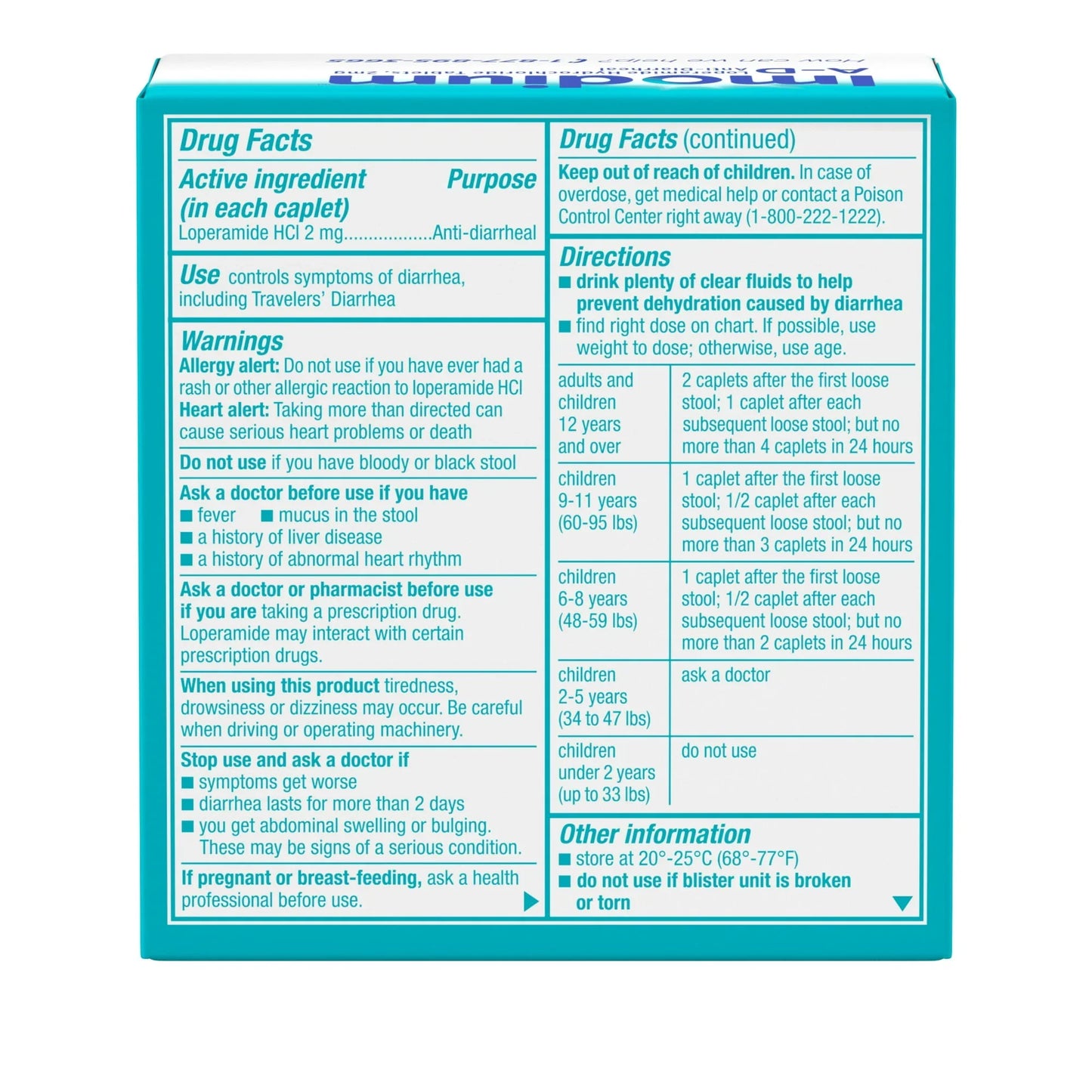 Imodium A-D Diarrhea Relief – Loperamide HCl Caplets, 24 Count - Exotic Pro