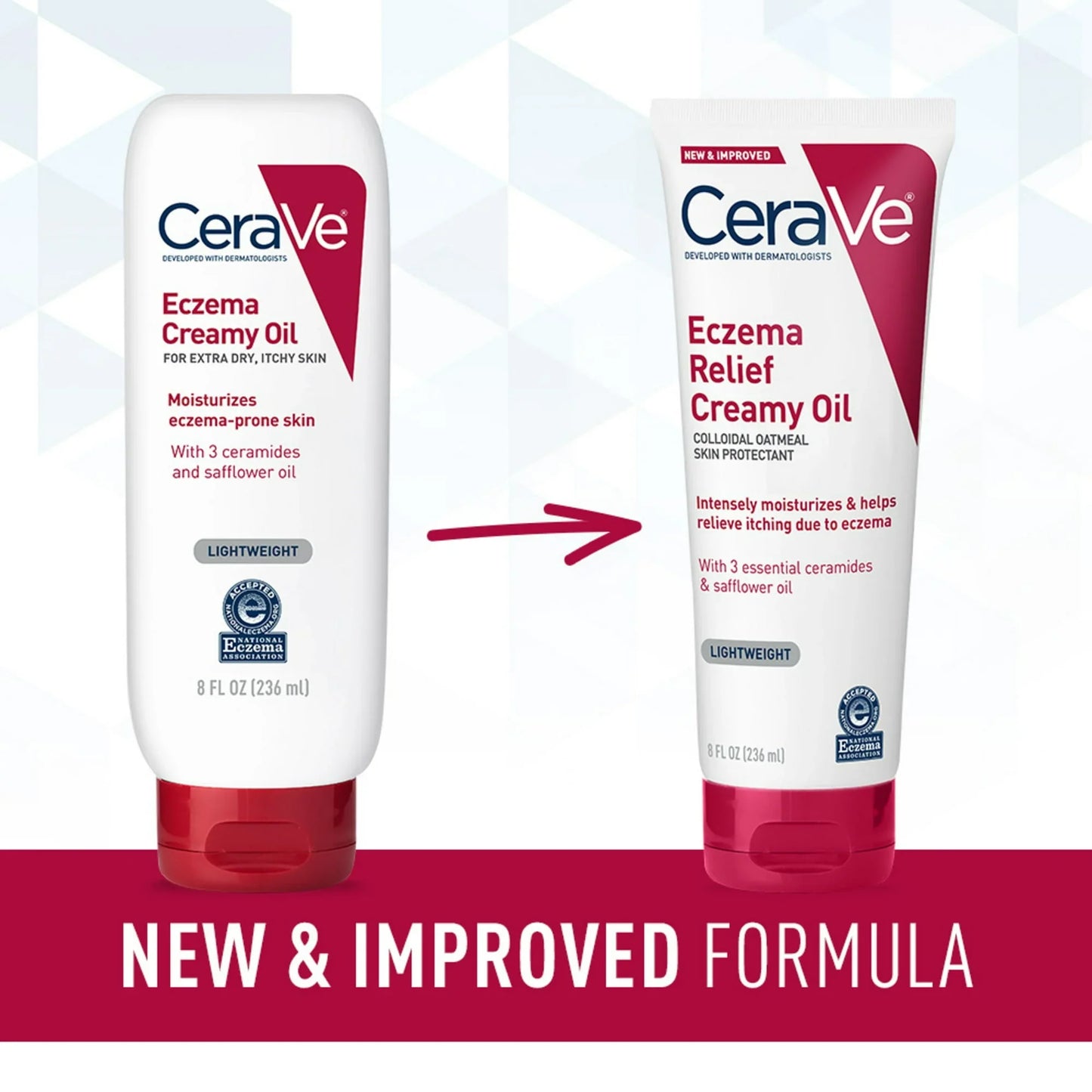 CeraVe Eczema Creamy Oil for Dry & Itchy Skin Relief, 8 oz - Exotic Pro