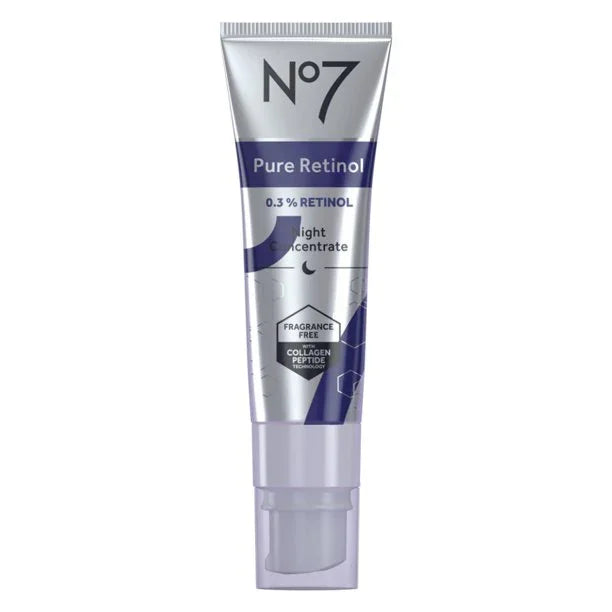No7 Pure Retinol 0.3% Night Concentrate, 1 fl oz - Exotic Pro