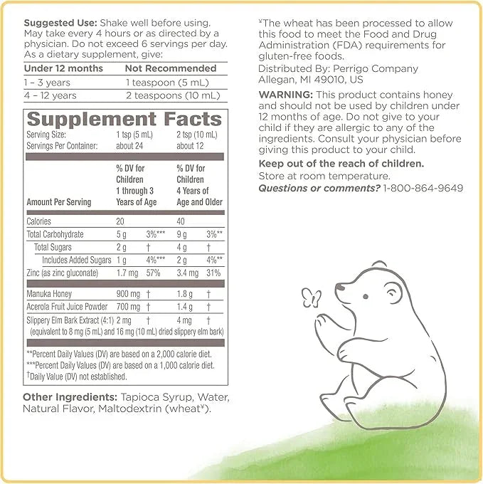 Burt's Bees Kids Daytime Cough Syrup and Immune Support, Natural Grape Flavor - 4 Fl Oz - Exotic Pro