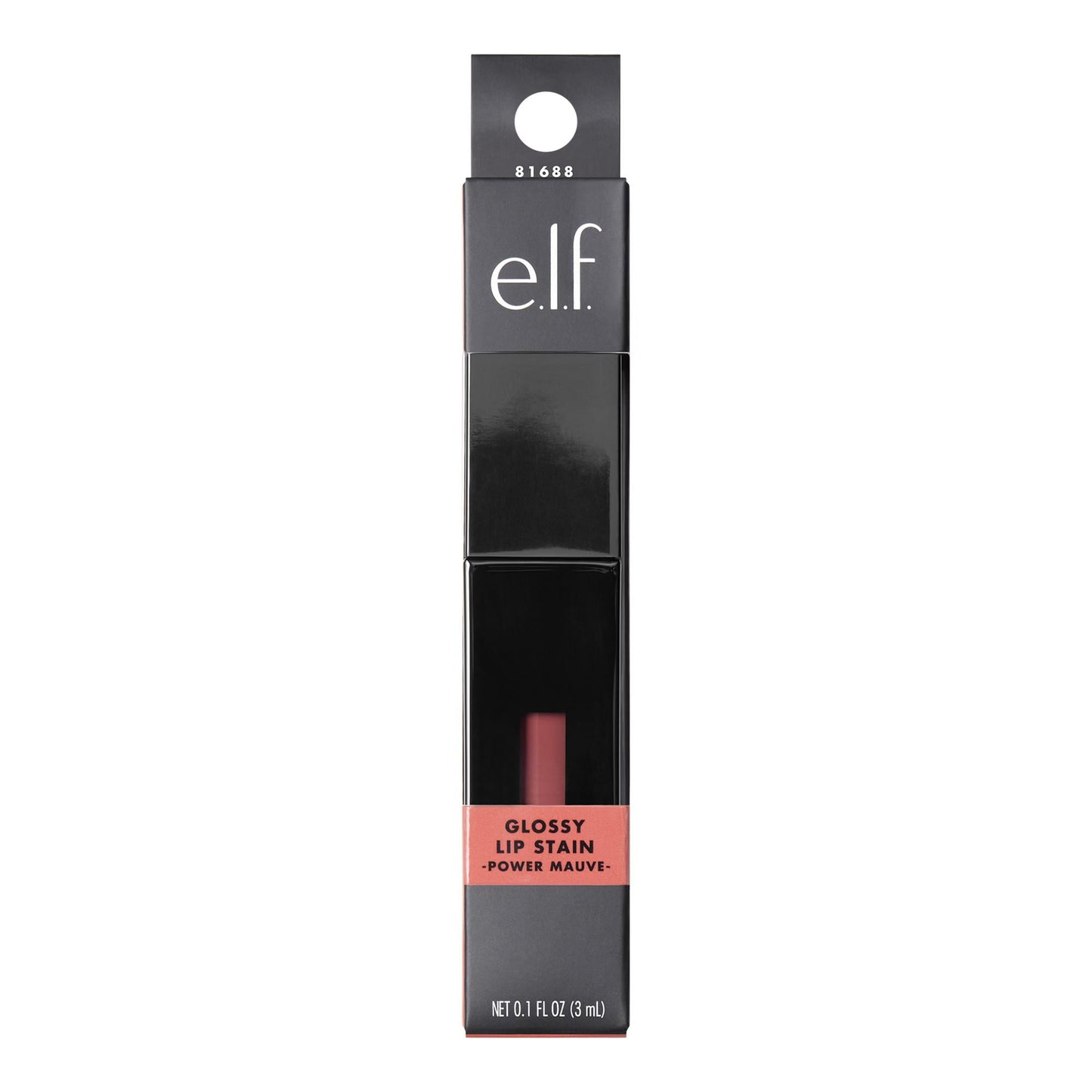 e.l.f. Glossy Lip Stain – Power Mauves Long-Lasting Color 0.1 fl oz