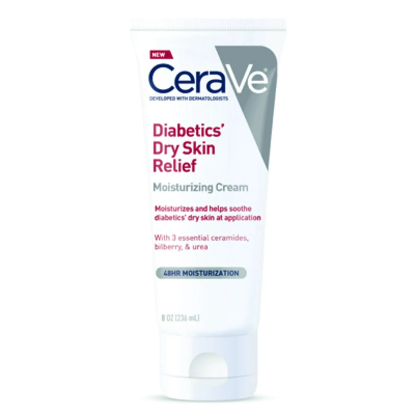 CeraVe Diabetics' Dry Skin Relief Moisturizing Cream with Urea, 8 oz - Exotic Pro