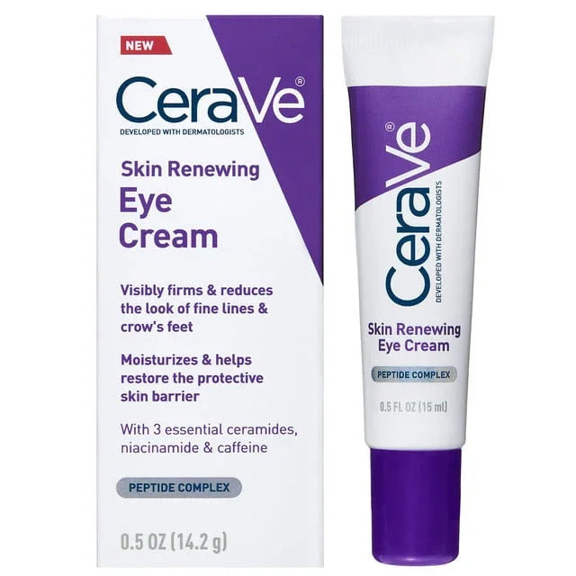 Cerave Anti-Aging Eye Cream Caffeine Hyaluronic Acid Fragrance Free 0.5 oz - Exotic Pro