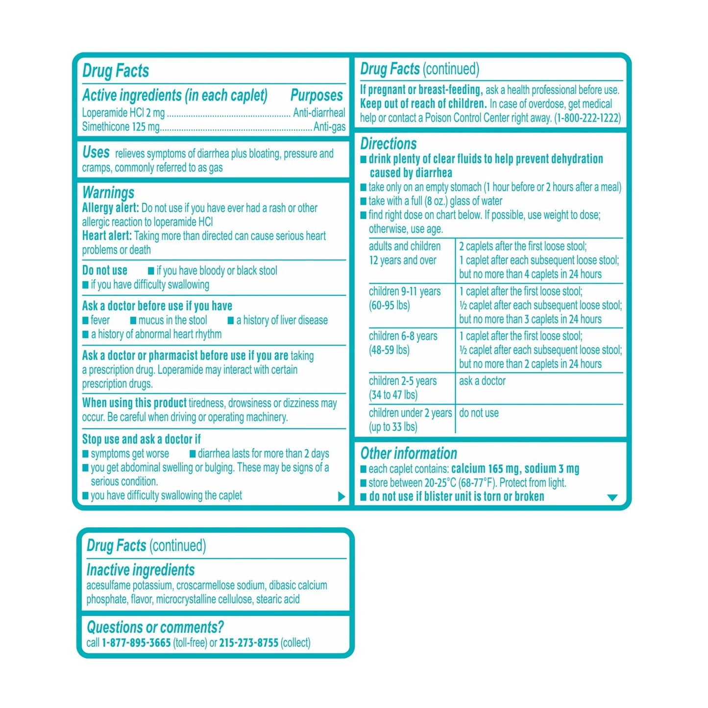 Imodium Multi-Symptom Relief Caplets 24 Ct | Diarrhea & Gas Relief Formula - Exotic Pro