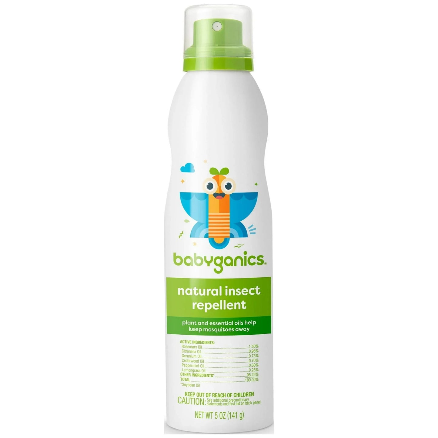 BabyGanics Natural Insect Repellent Spray, Plant-Based Formula, 5 fl oz - Exotic Pro