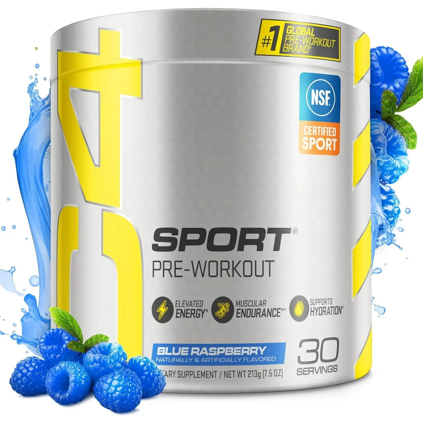 Cellucor C4 Sport Pre-Workout Powder, NSF Certified, Blue Raspberry, 30 Servings - Exotic Pro