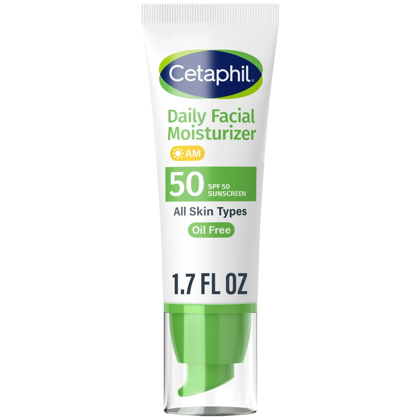 Cetaphil Daily Facial Moisturizer with SPF50, Fragrance Free, 1.7 oz - Exotic Pro