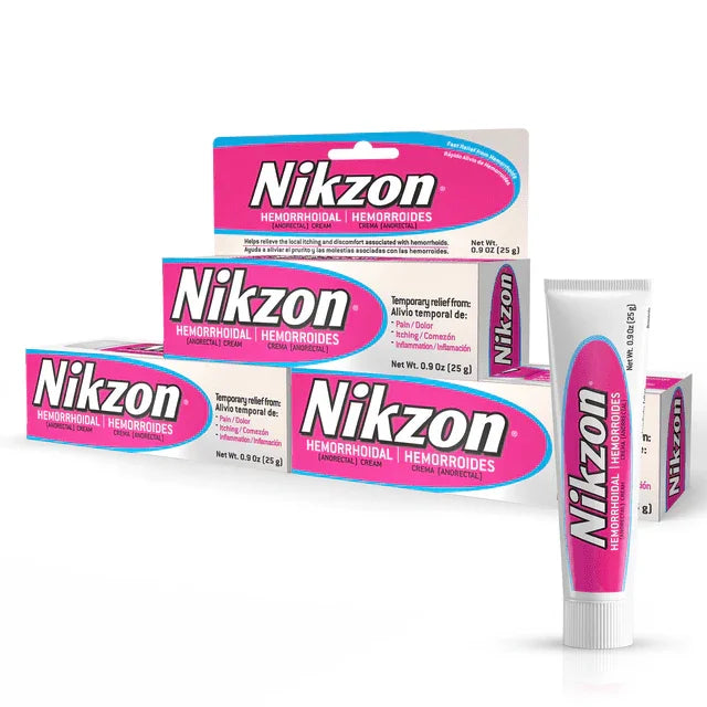 Nikzon Hemorrhoidal Itching Relief & Soothing Treatment Cream, 0.9 oz (Pack of 3) - Exotic Pro