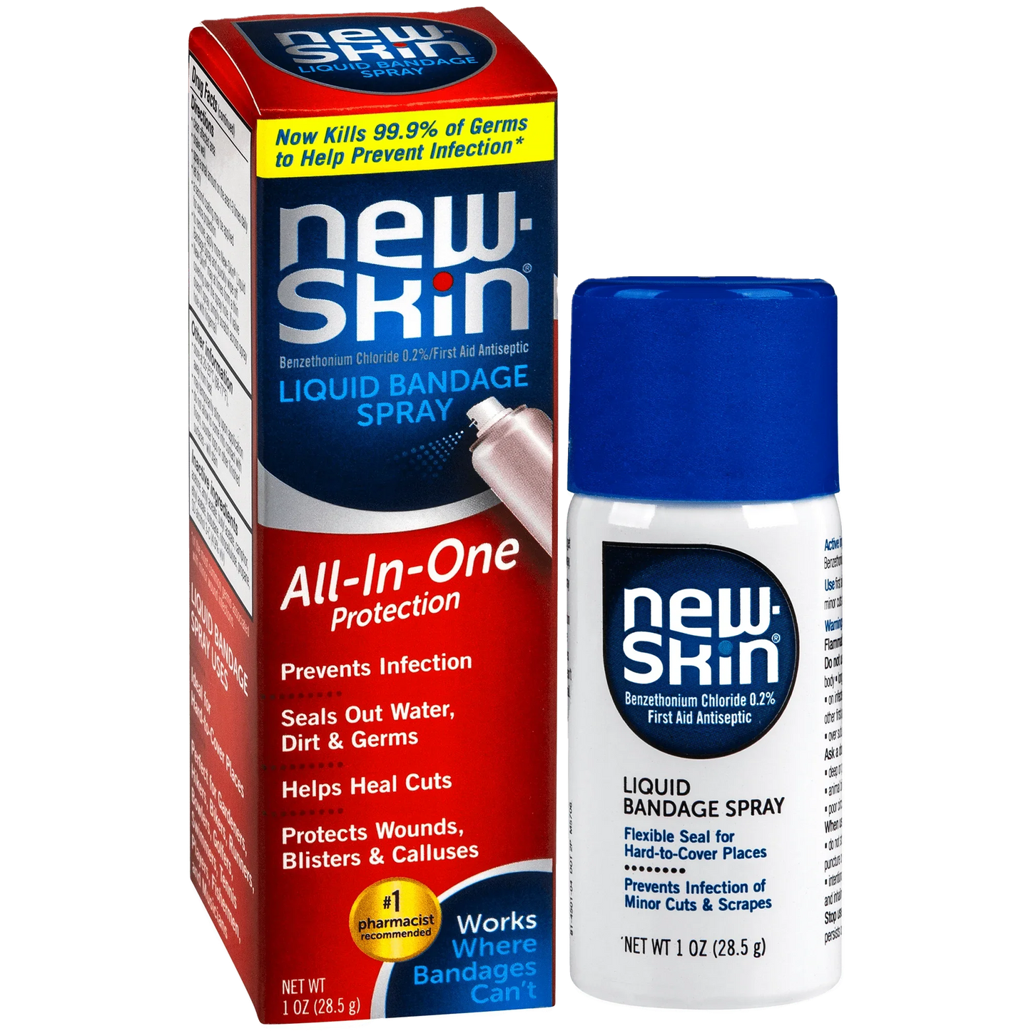 New-Skin Liquid Spray Bandage Antiseptic Protection - 1 oz - Exotic Pro