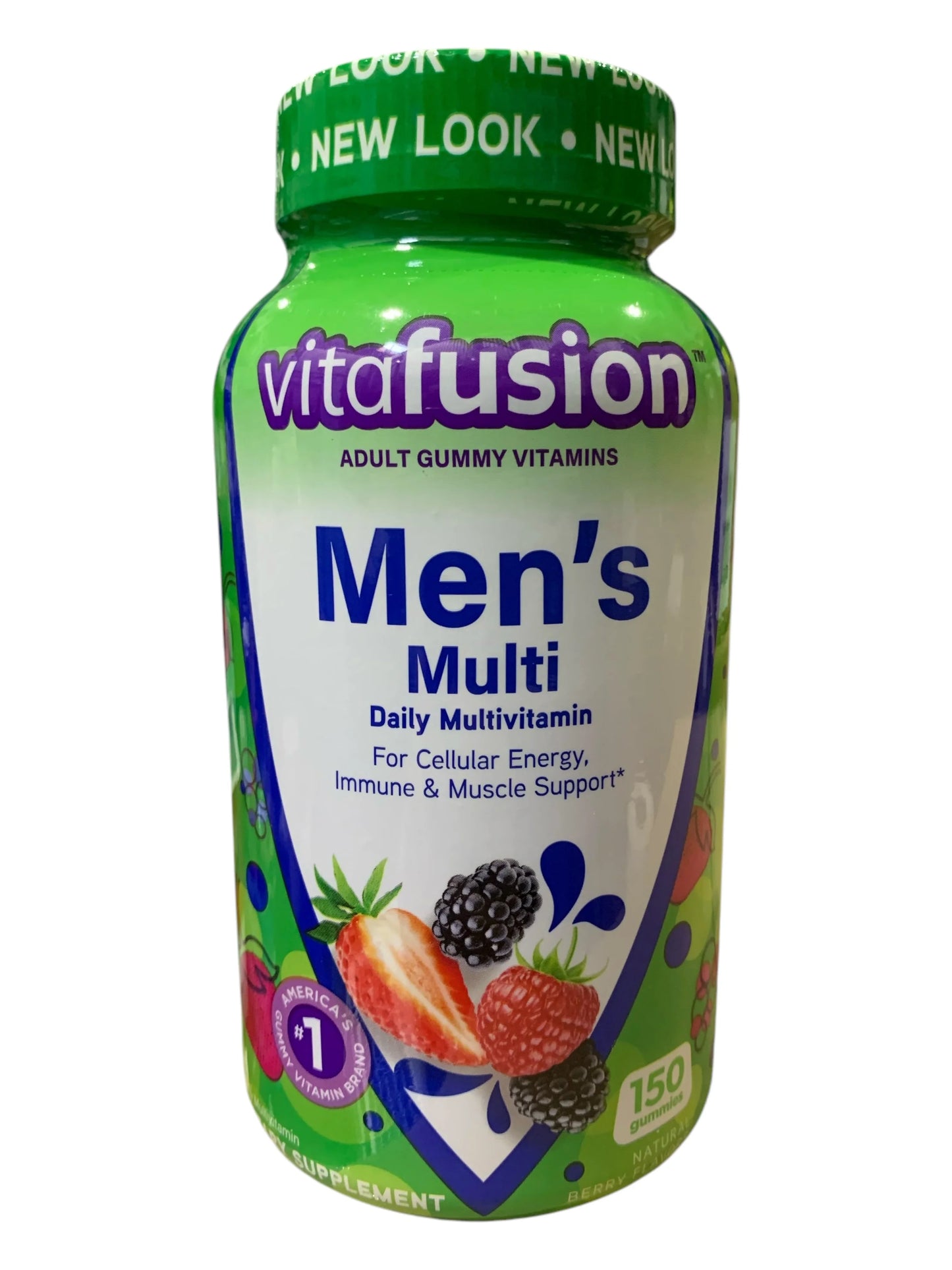 Vitafusion Men’s Multivitamin Gummies – Berry Flavored Daily Supplement, 150 Count - Exotic Pro