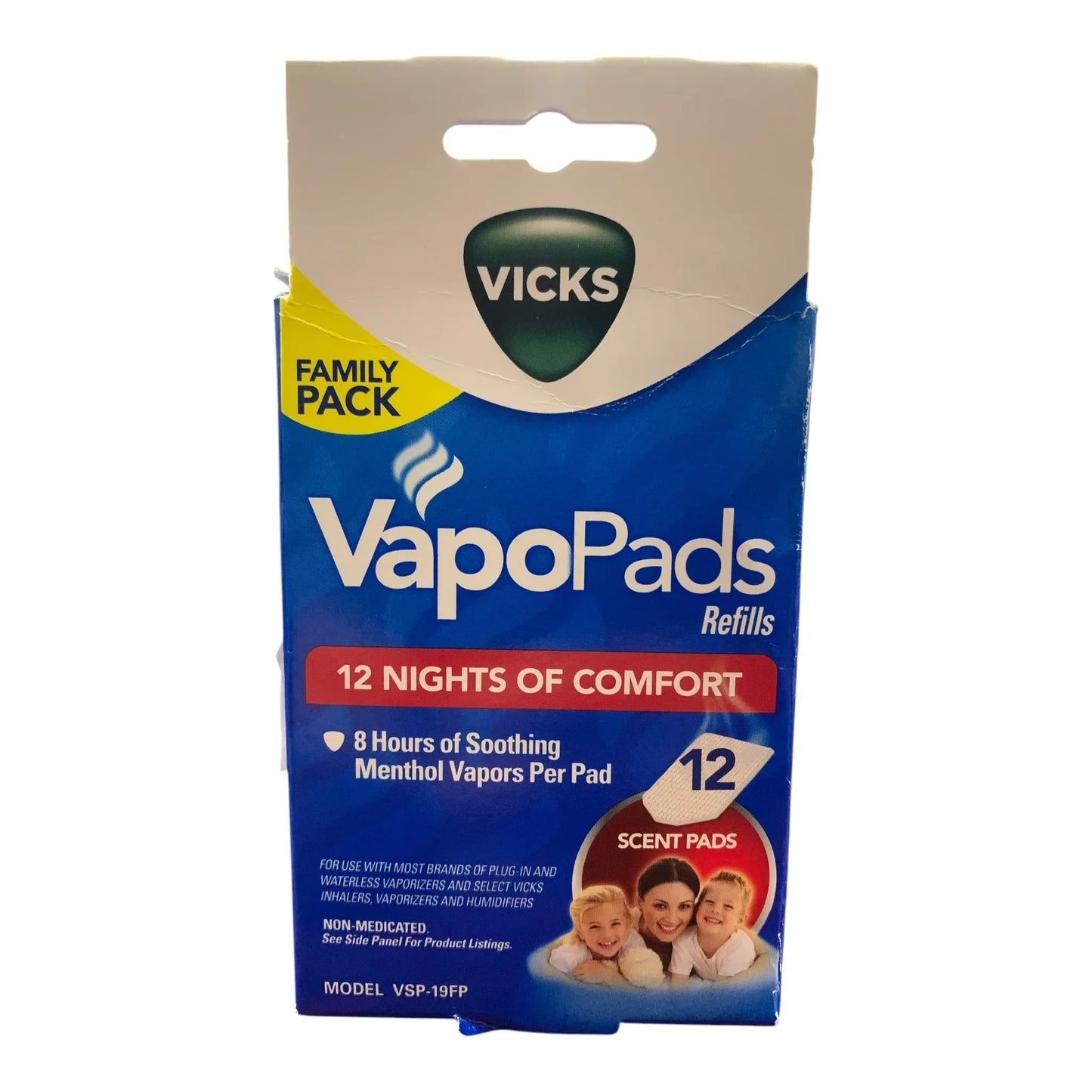 Vicks VapoPads Soothing Menthol, Sinus & Allergy Relief, 12 Pack, (PACK OF 2) - Exotic Pro