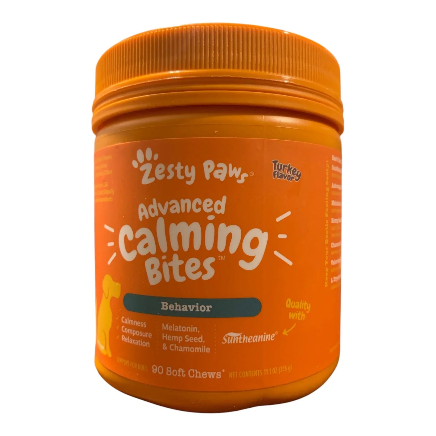 Paws Zesty Paws Calming Bites with Melatonin, 90 ct. - Exotic Pro