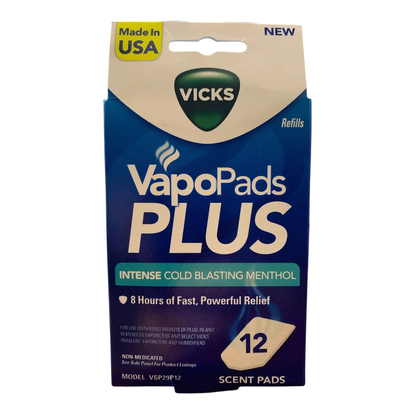 Vicks VapoPads Plus - Sinus & Allergy Relief, 12 Pack - Exotic Pro
