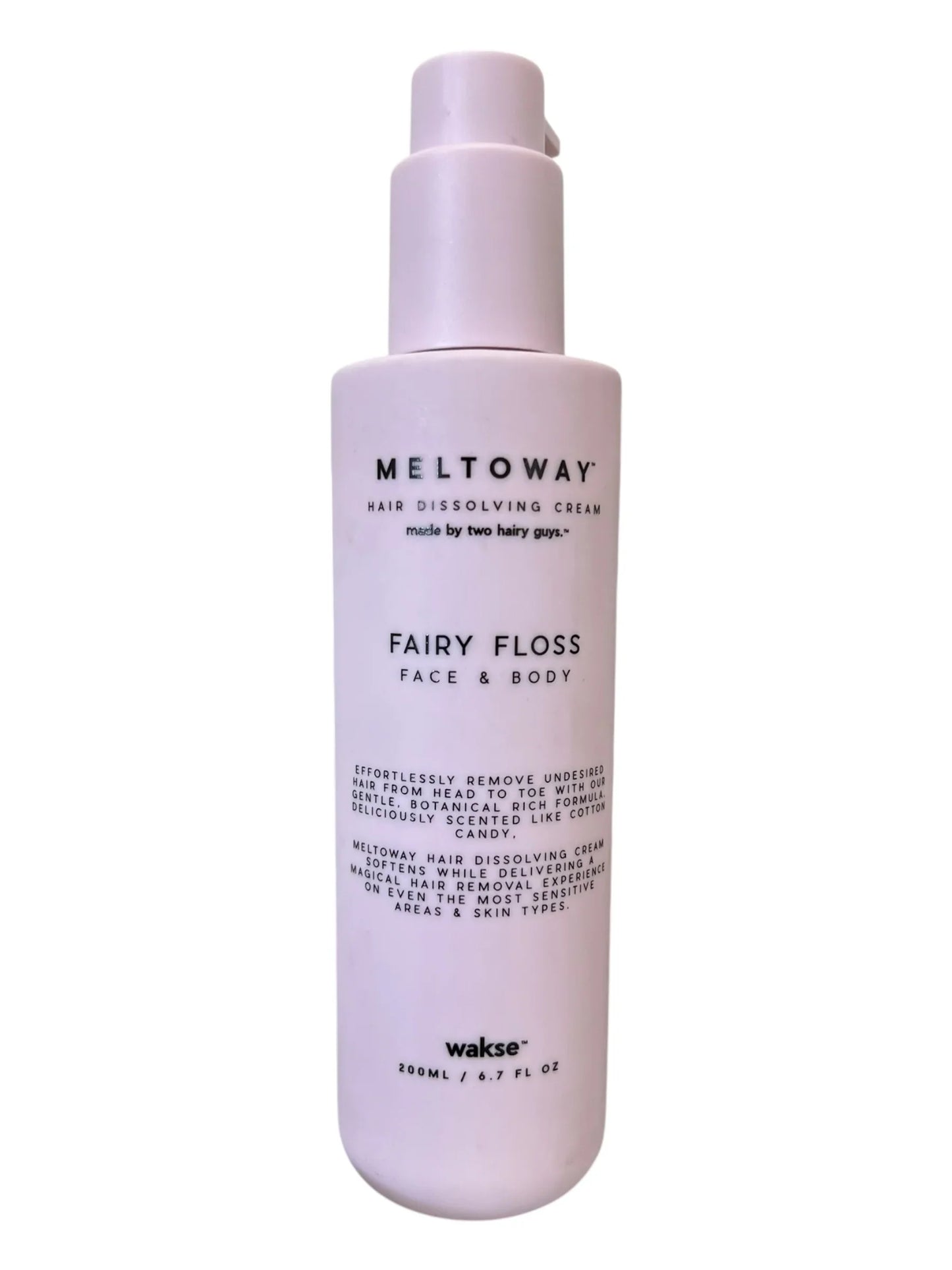 Wakse Meltoway Hair Dissolving Cream – Fairy Floss, 6.7 oz Face & Body - Exotic Pro