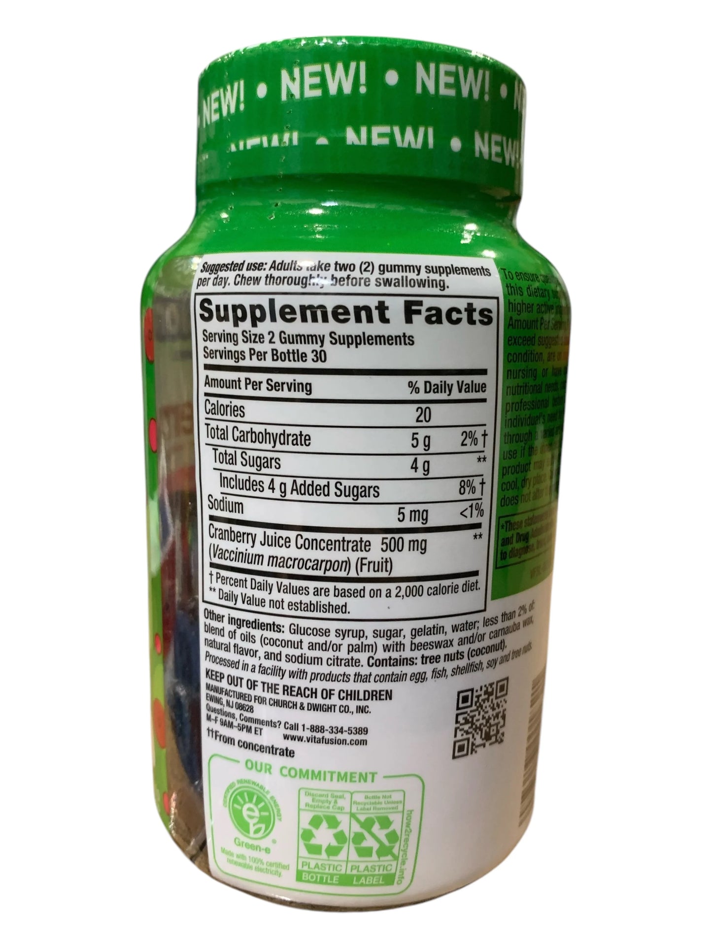Vitafusion Cranberry Gummies for Women – 500mg Cranberry Juice Concentrate, 60ct - Exotic Pro