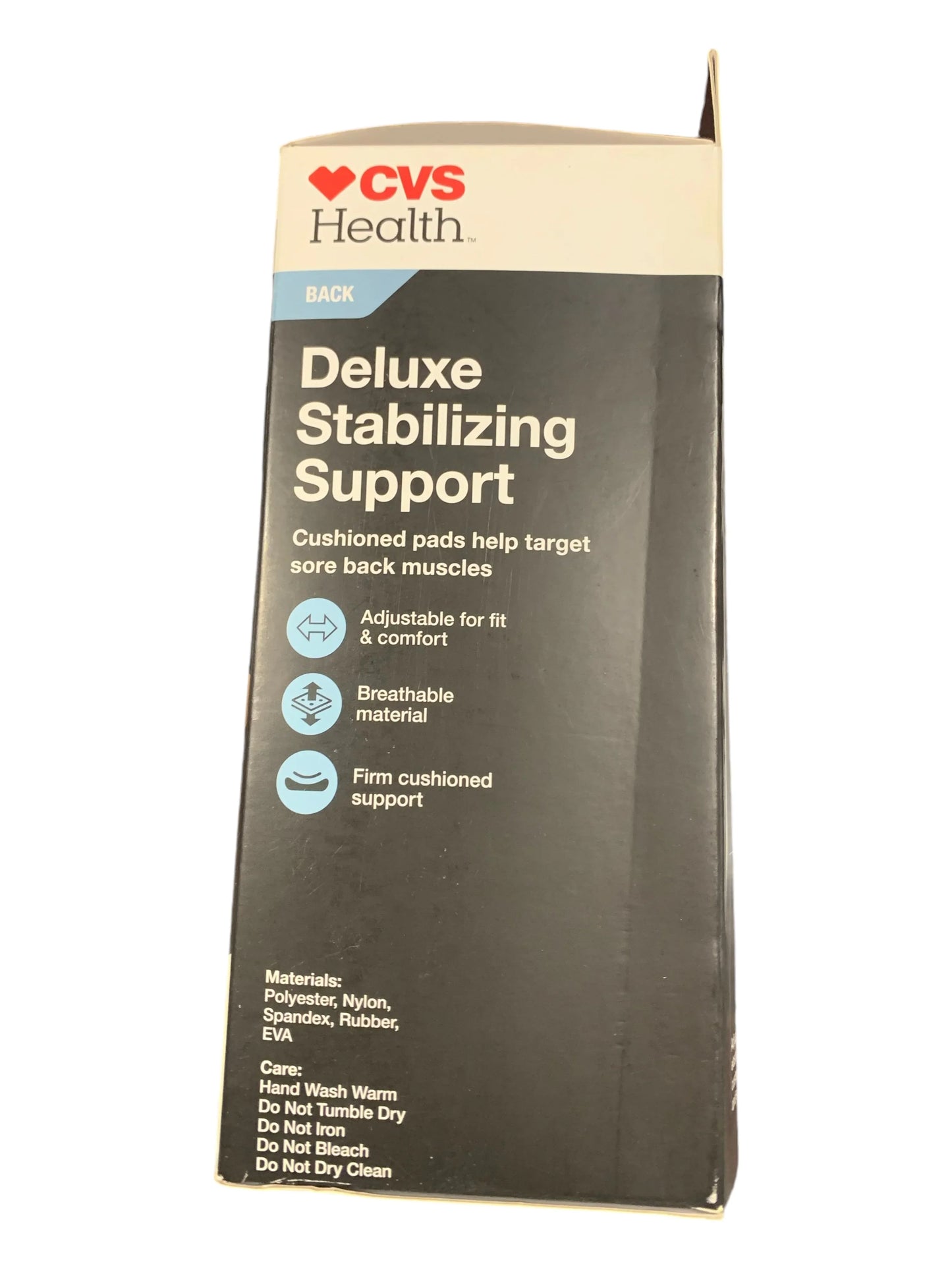 CVS Health Firm Support Back Deluxe Stabilizing Support – Size SM/MED - Exotic Pro