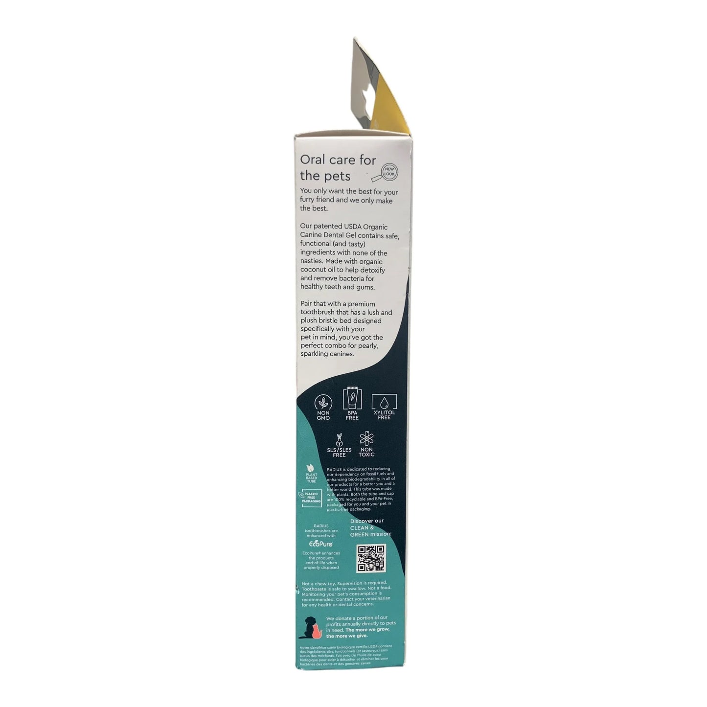 Radius Organic Pet Oral Care Kit for Young Pets - Complete Dental Solution - Exotic Pro