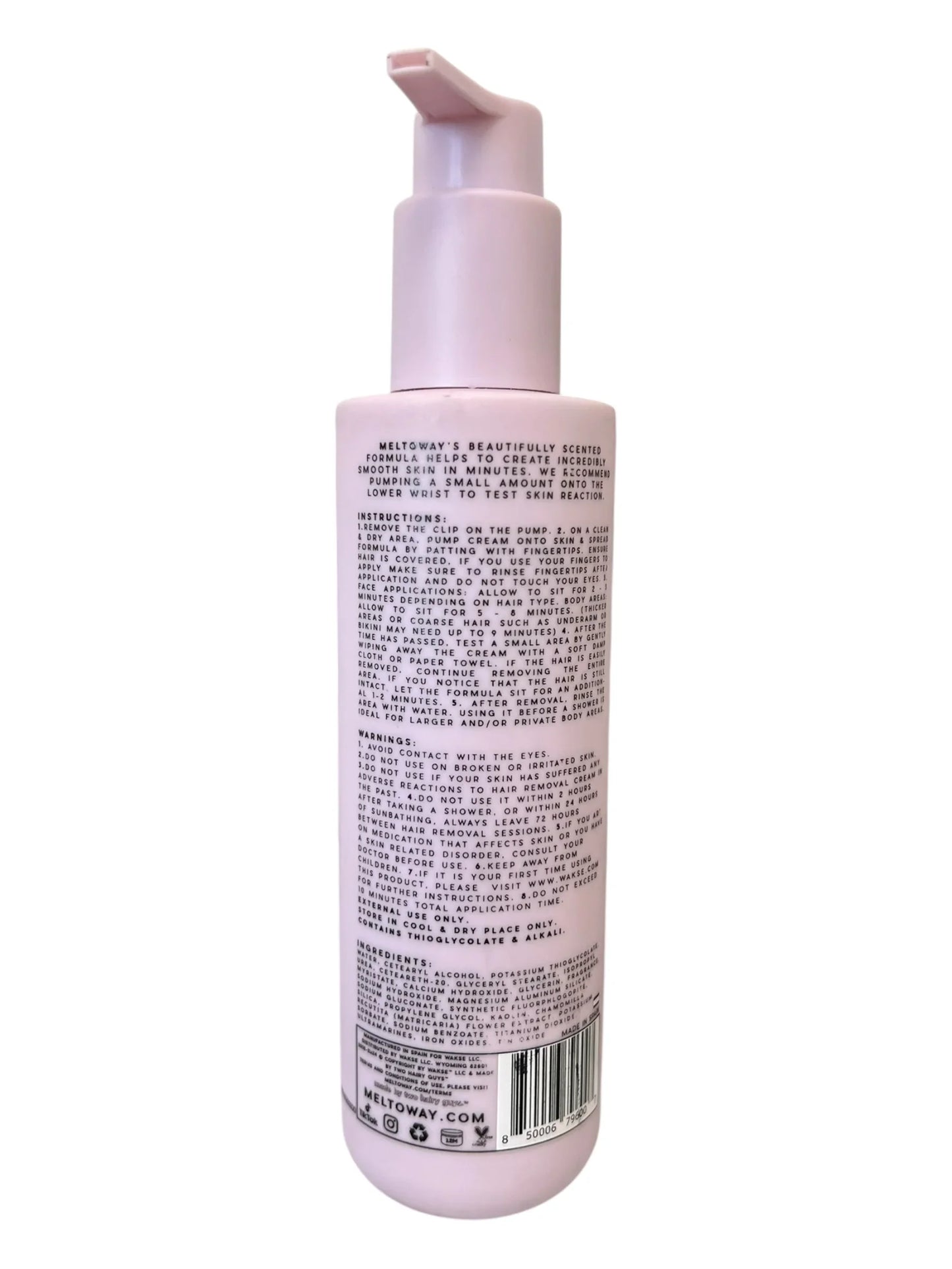 Wakse Meltoway Hair Dissolving Cream – Fairy Floss, 6.7 oz Face & Body - Exotic Pro