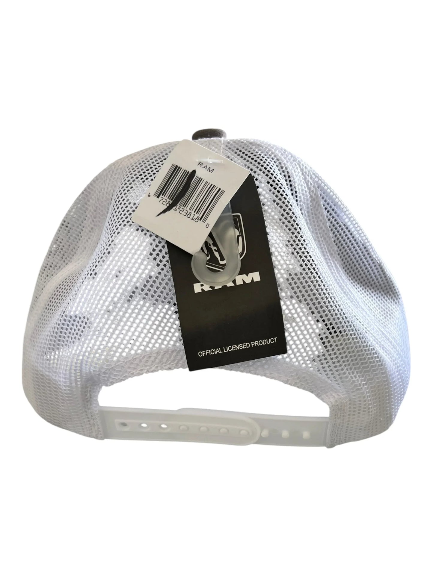 Dodge Ram Logo Trucker Snapback Hat - Brown & White Mesh Adjustable Cap