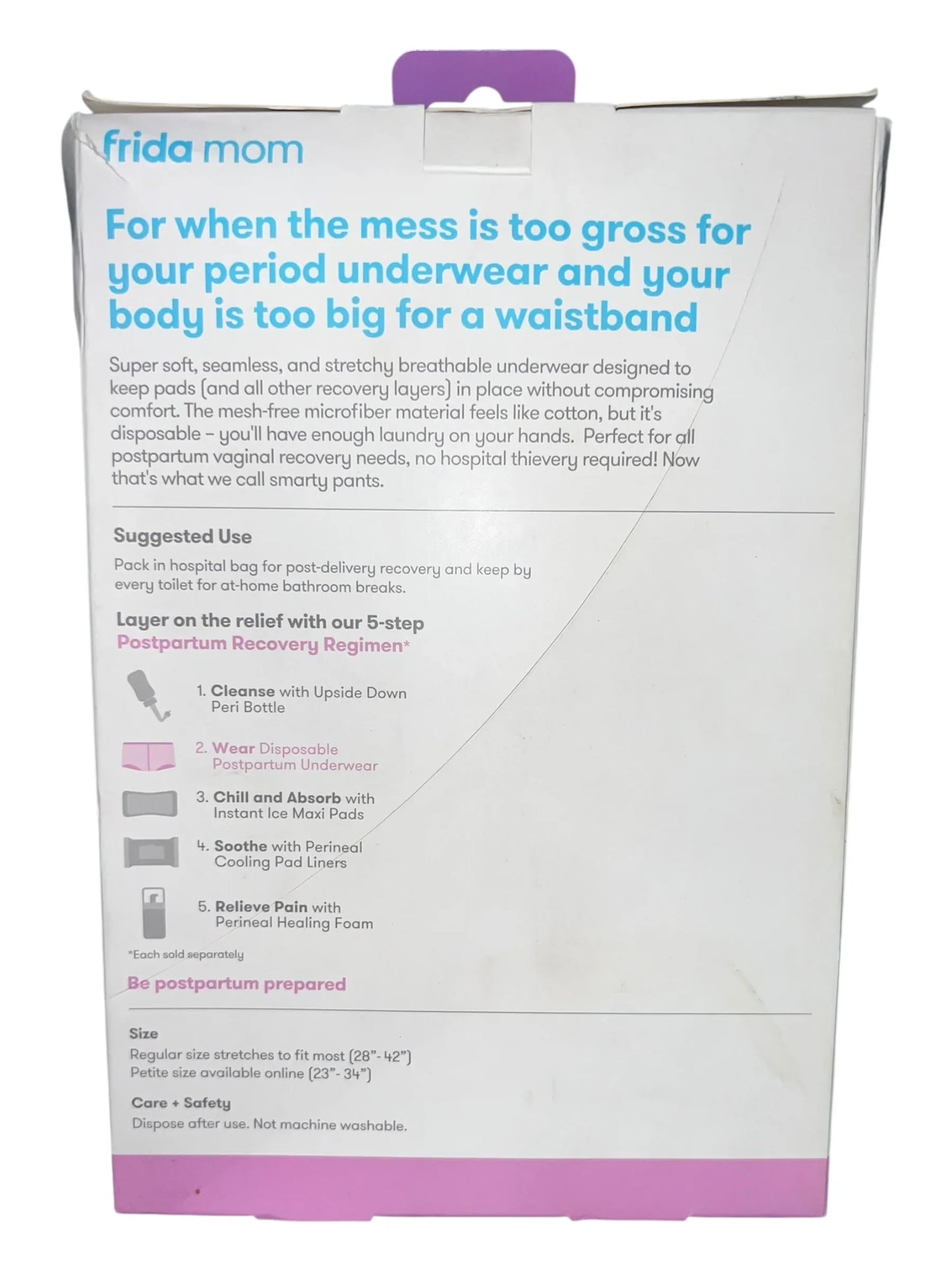 Frida Mom Disposable Postpartum Underwear - Regular Size, 8-Pack