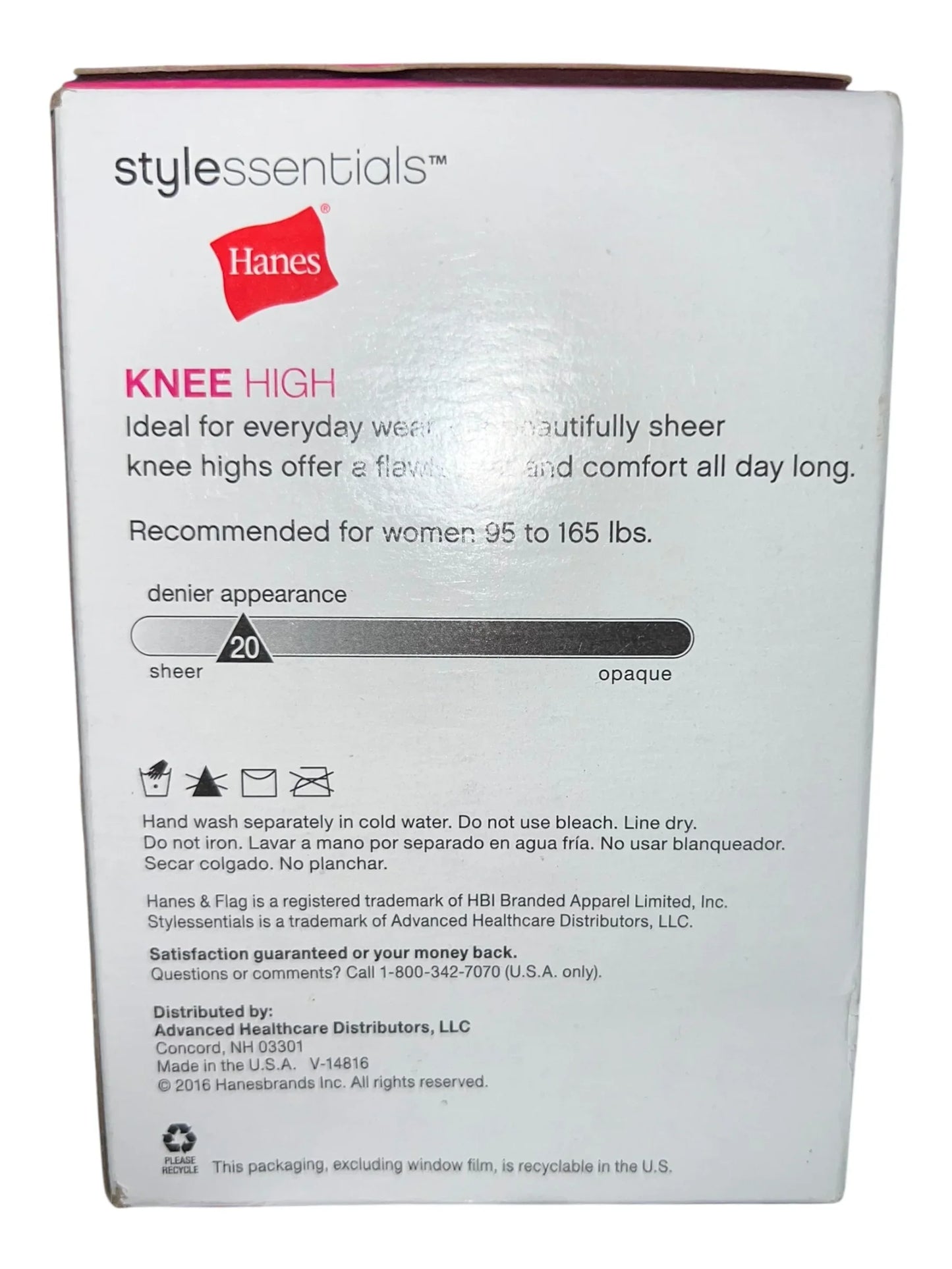 Hanes Women's Sheer Knee High Stockings - Nude, Reinforced Toe, 10 Pairs