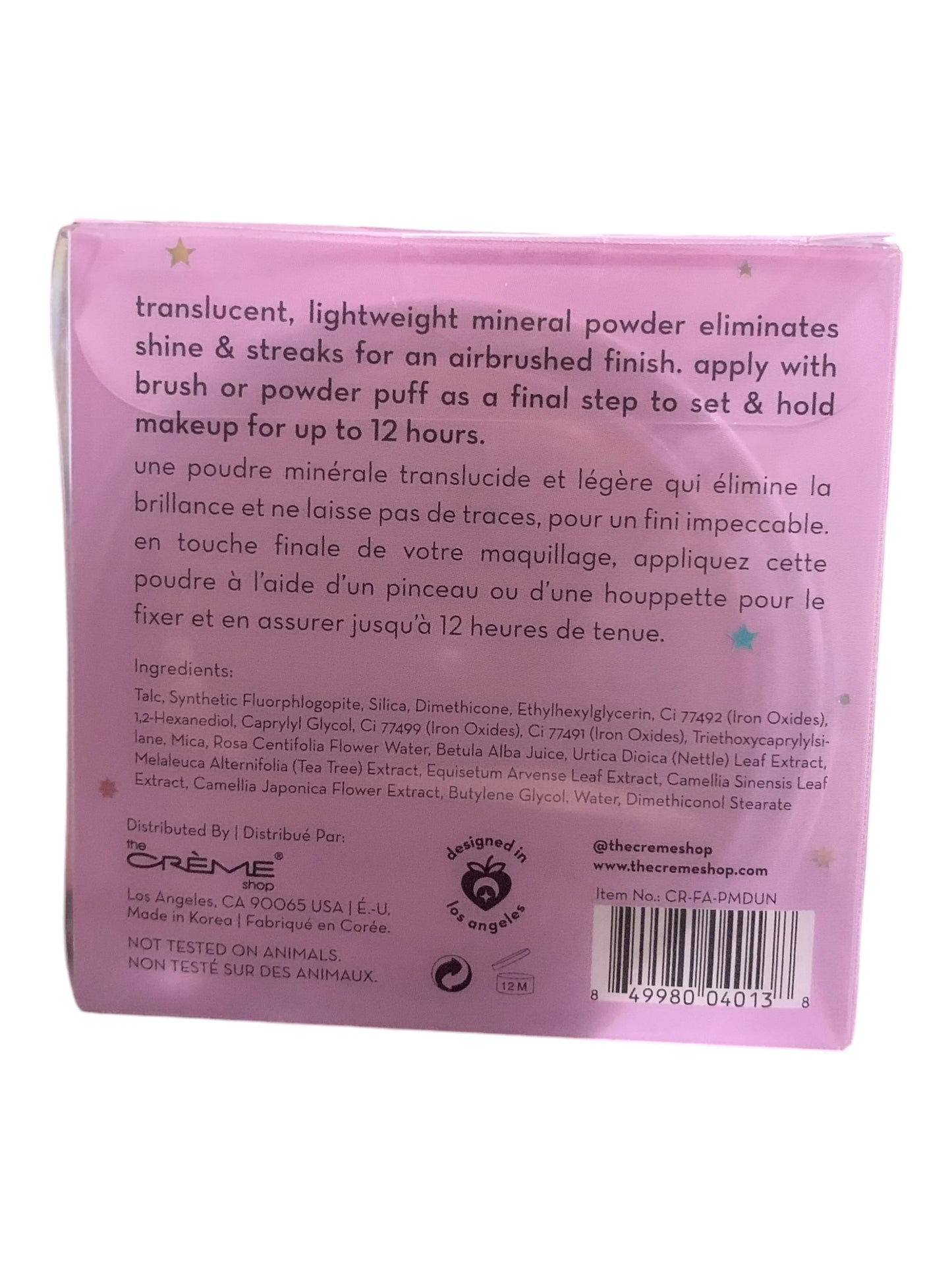 The Crème Creme Shop MOONDUST Universal Setting Powder Translucent 0.28 oz New - Exotic Pro