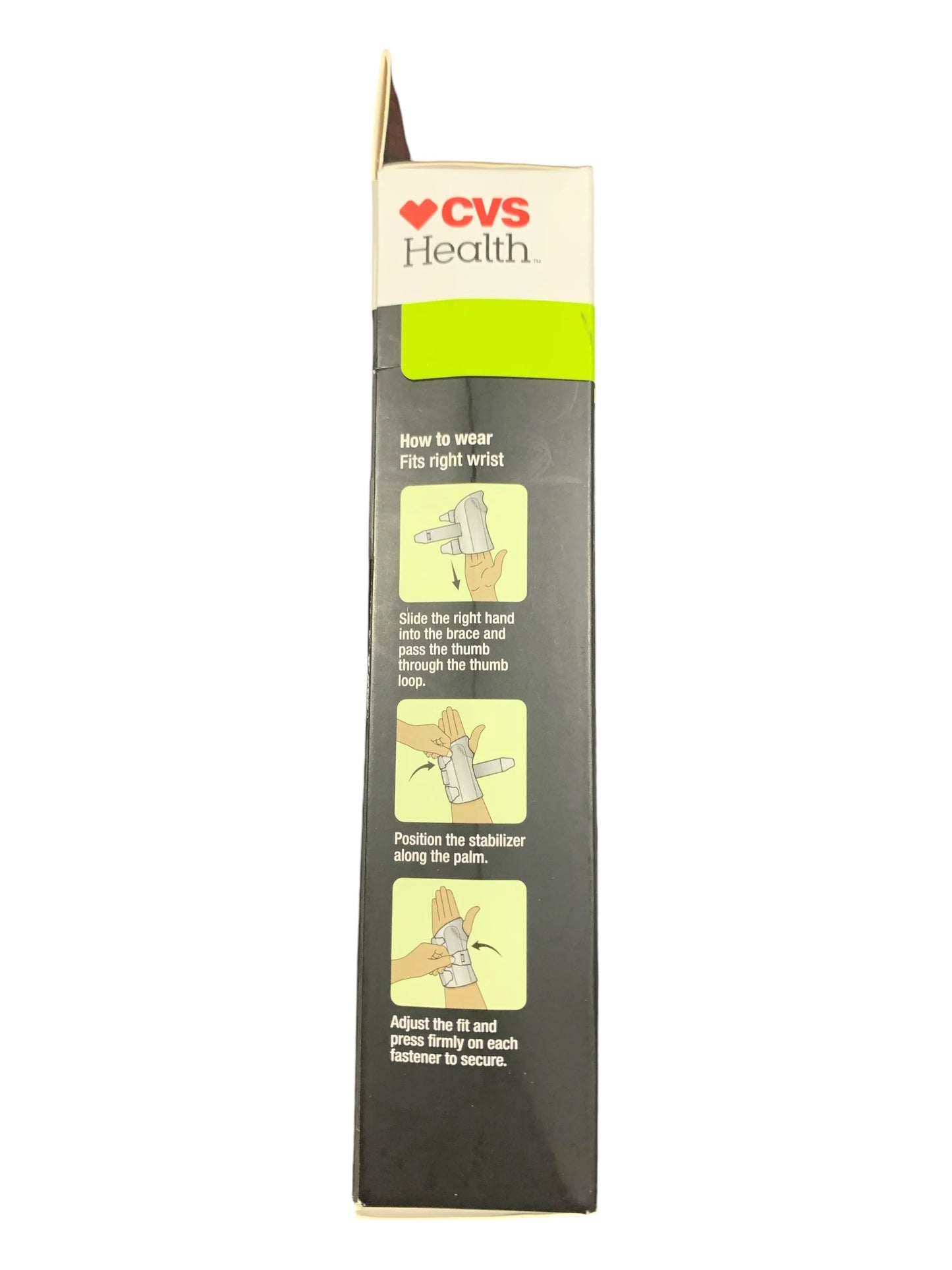 CVS Health Stabilizing Wrist Brace, Moderate Support – Size LG/XL, Right Wrist - Exotic Pro