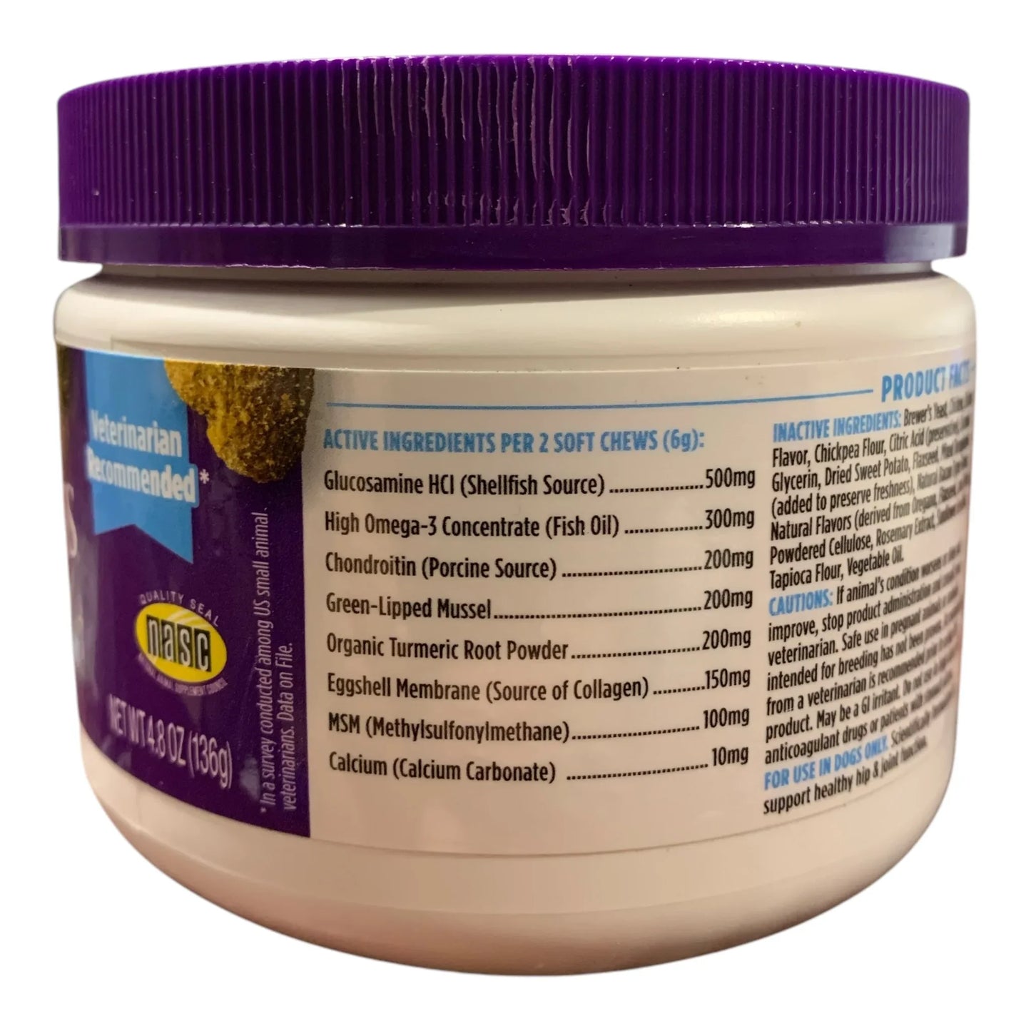 Wellness Move Hip & Joint Support Chews, Grilled Chicken Flavor, 45ct, 4.8oz - Exotic Pro