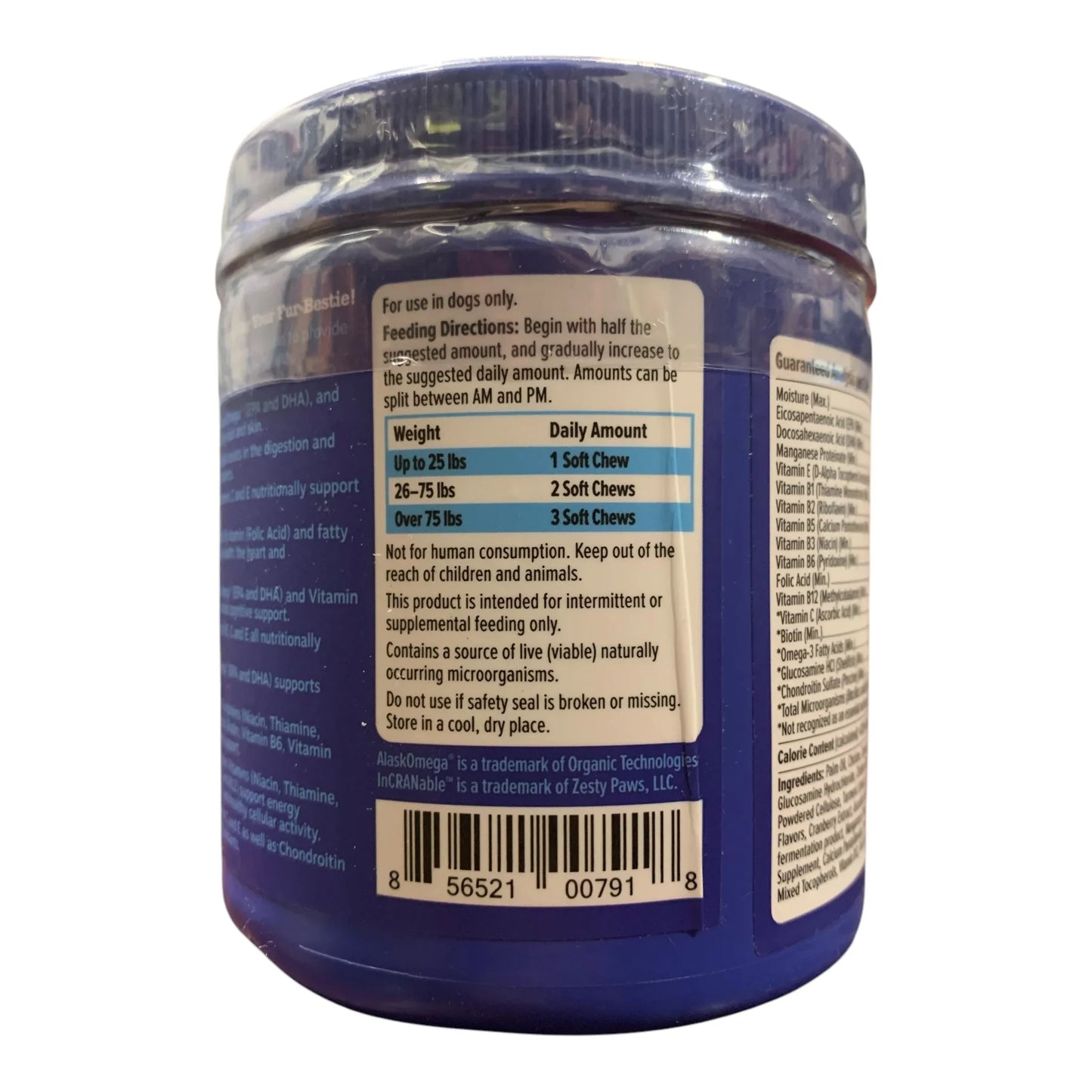 Zesty Paws Senior Advanced 11-in-1 Multivitamin Bites for Dogs, Chicken Flavor, 90 ct - Exotic Pro