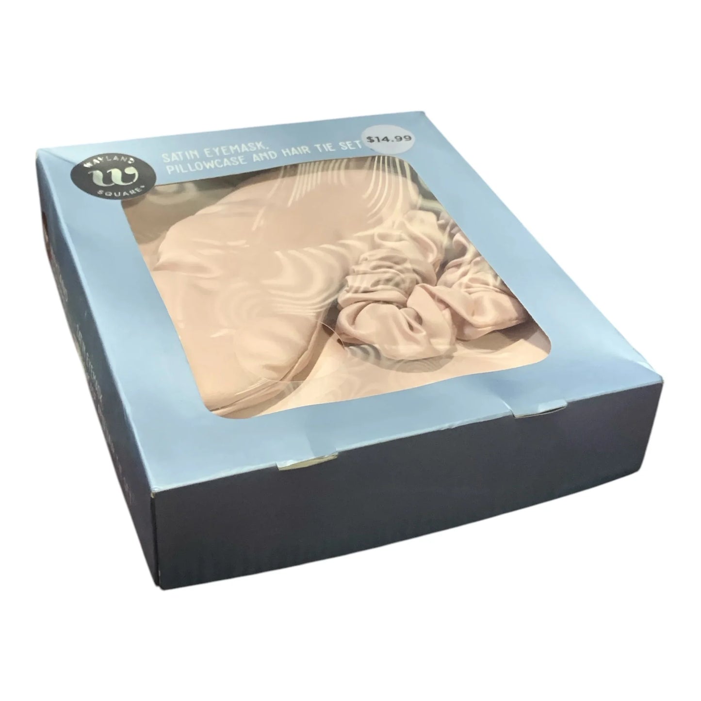Wayland Square Satin Eyemask, Pillowcase & Hair Tie Set Pink - Exotic Pro
